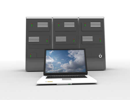 cloud computing network conceptの写真素材