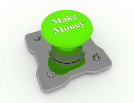 button make moneyの写真素材
