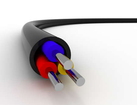 electrical cable conceptの写真素材