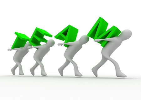 team conceptの写真素材