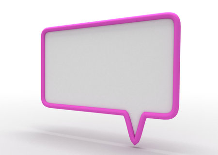 talking bubble conceptの写真素材