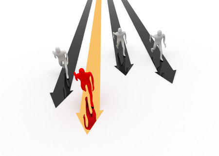 leader conceptの写真素材