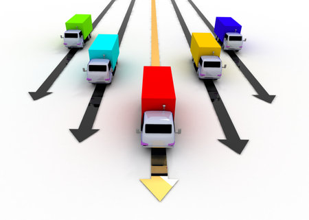 transport leader conceptの写真素材
