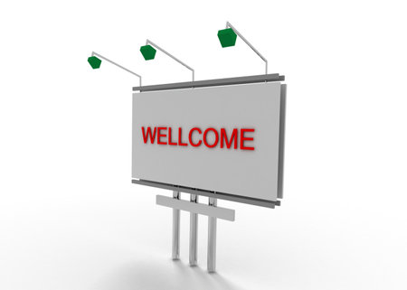 Big board advertising conceptの写真素材