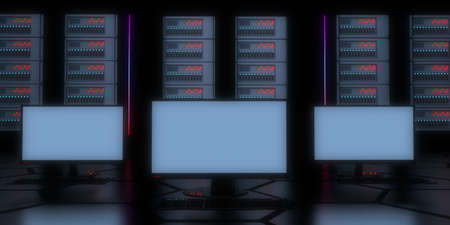 3d datacenter concept .computer. internet .. 3d illustration