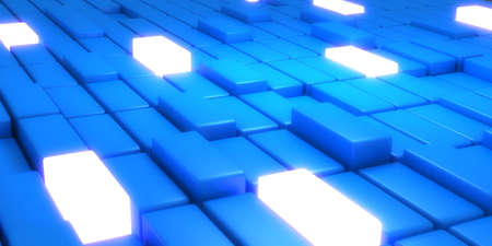3d abstract cubes background. 3d illustration