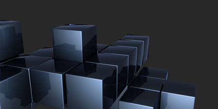 3d abstract cubes background. 3d illustrationの写真素材