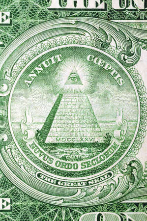 Masonic symbol for One US dollar 1935thの写真素材