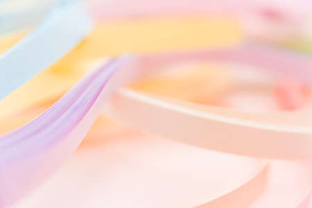 Paper strips in rainbow colors as a colorful backdrop