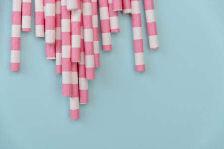 Colorful drinking straws