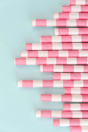 Colorful drinking strawsの写真素材