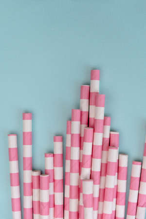 Colorful drinking straws