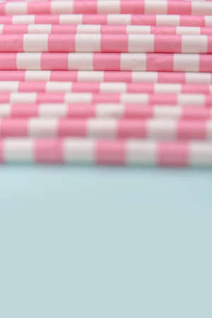 Colorful drinking strawsの写真素材