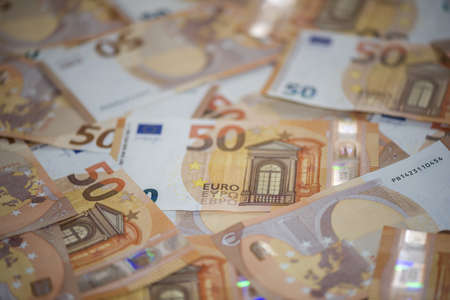 50 Euro banknotes (sample 2017)の写真素材