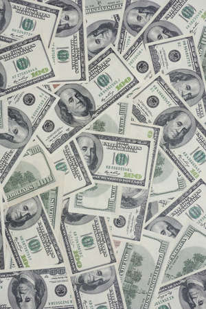 100 US Dollars banknotes (old sample)の写真素材