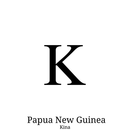 Kina currency symbolのイラスト素材