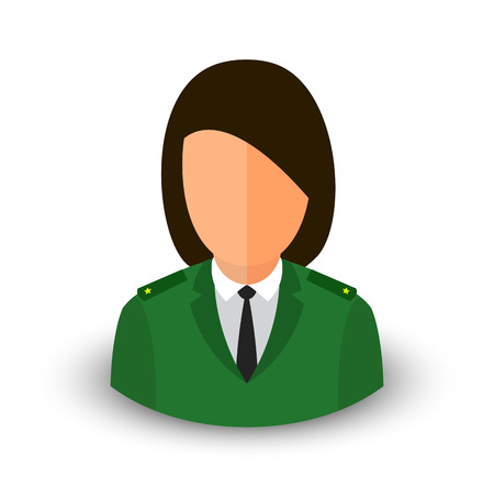 Vector avatar of the prosecutor.のイラスト素材