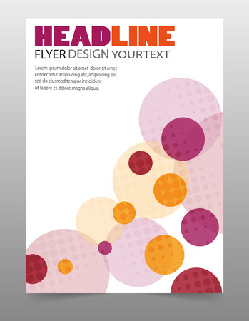 Colorful business flyer or cover design. For art template design, mockup brochure, banner, idea, cover, booklet, print, book, blank, sign, sheet. Vector eps10のイラスト素材