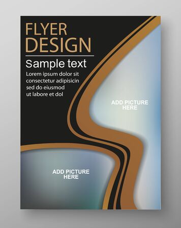 Business brochure flyer design template. Vectorのイラスト素材