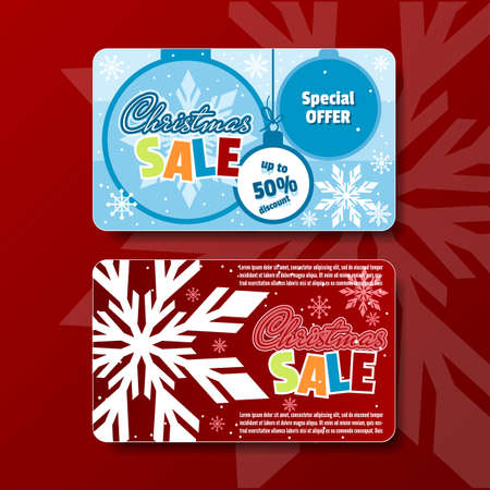 Christmas gift card. Vector illustrationのイラスト素材