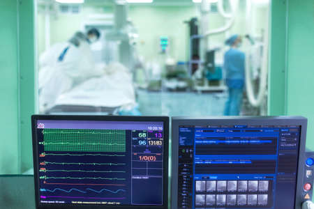 Modern operating room for an x-ray manipulationの写真素材