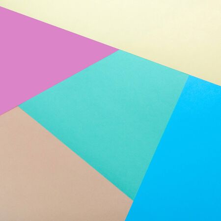 The color of the paper the geometry of a flat track background with yellow, purple, green, blue and...