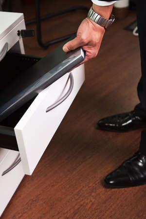 Businessman Taking Documentsの写真素材