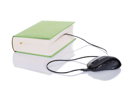 Online education concept. Isolated on white backgroundの写真素材