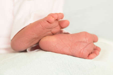 Close-up Photo Of A Little Baby Foot