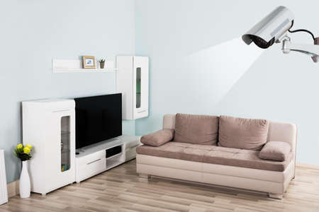 Living Room Security Cameraの写真素材