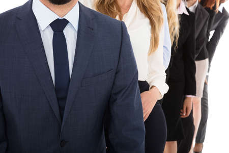Close-up Photo Of A Businessman Wearing Formalwearの写真素材