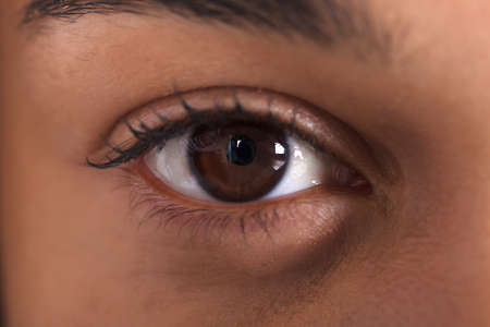 Extreme Close-up Photo Of African Woman's Eye