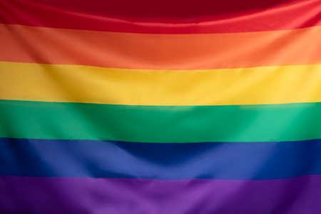 Full Frame Of Multi Colored Rainbow Flagの写真素材