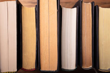 Full Frame Shot Of Books In Shelf