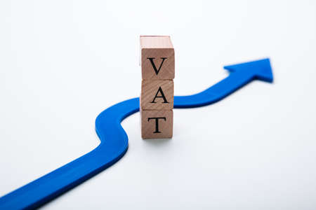 Arrow Going Around Word VAT In Tax Evasion Conceptの写真素材