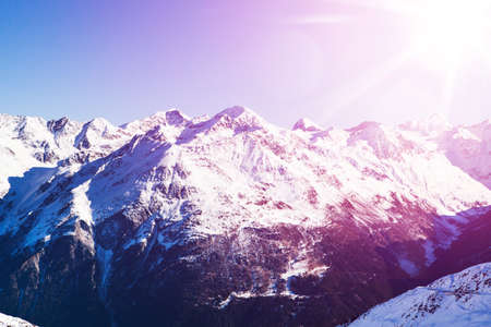Scenic View Of Ski Resort Soelden In The Oetztal Alps, Tirol, Austriaの写真素材