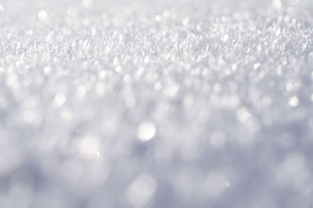 Fresh White Fine Snow Background Detail Textureの写真素材
