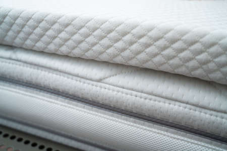 Orthopedic Mattress With Topper Close Up Shotの写真素材