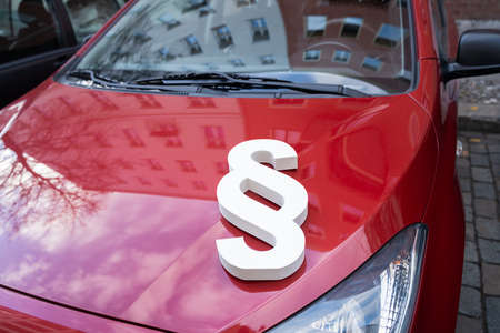 Paragraph Lap Symbol On Car Hood Cover