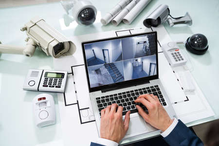 Person Monitoring Smart House On Digital Tablet