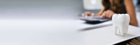 Dental Insurance Bill And Costs. Save Money On Teethの写真素材