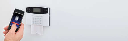 Home Security System And Alarm Sensor For Crime Preventionの写真素材
