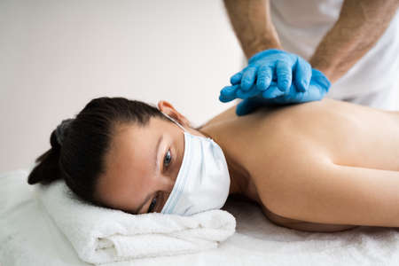 Acupressure Massage And Physio Pain Therapy In Face Mask