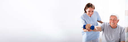 Senior Physical Therapy. Elderly Physiotherapy And Rehabilitation