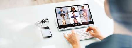 Online Video Conference Interview Call And Call Meeting
