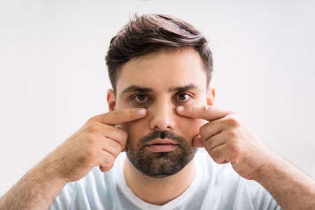 Patient Doing Sinusitis Examination While Video Conferencing With Doctorの写真素材