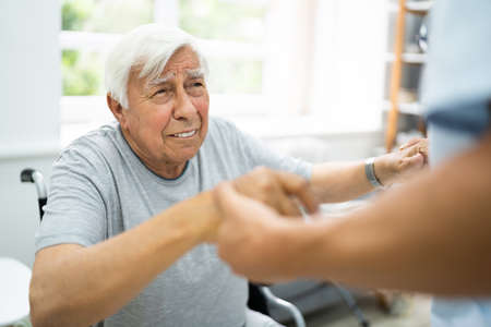 Happy Old Patient Care Satisfaction And Support Serviceの写真素材