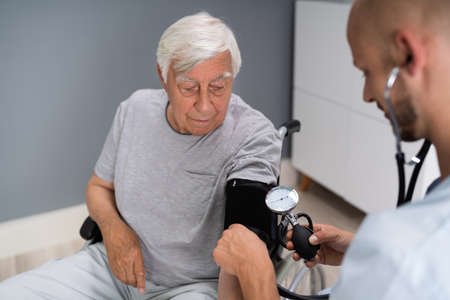 High Cardiovascular Blood Pressure. Hypertension Health Careの写真素材