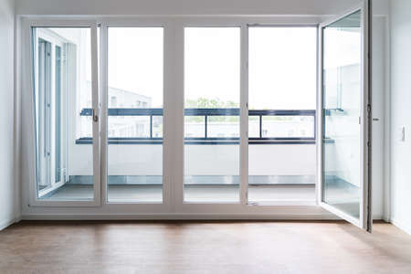 Appartment Empty Room Window. Modern Interior Designの写真素材