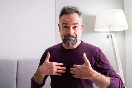 Senior Learning Sign Language For Deaf Disabled